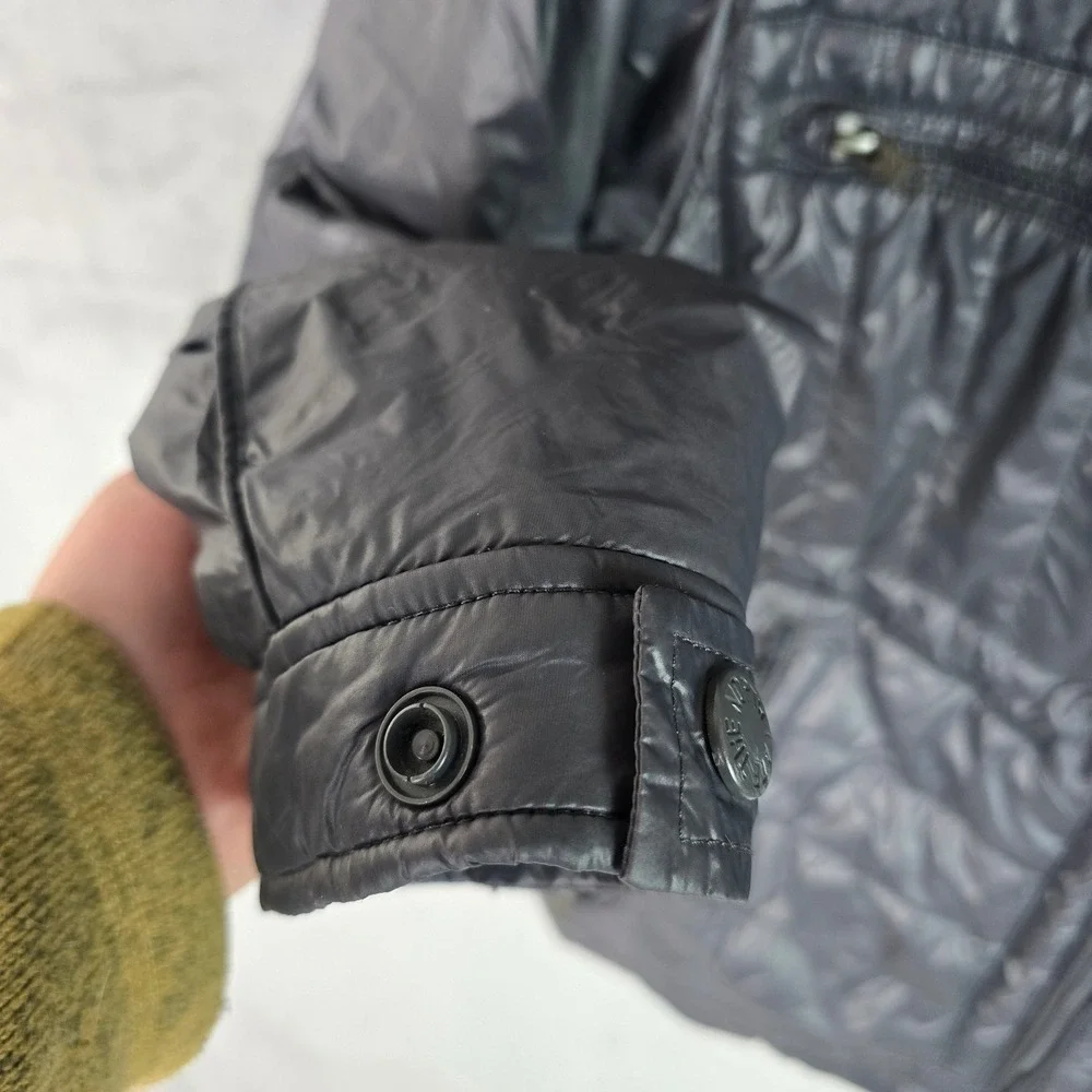 The‎ North Face Mens Black Quilted Insulated Jacket Full Zip T427 T827 Large